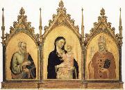DADDI, Bernardo Madonna and Child with SS.Mat-thew and Nicholas of Bari France oil painting artist